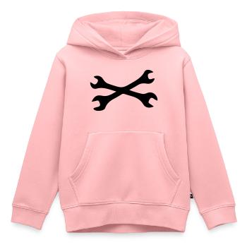 Schraubenschlüssel - Kinder Premium Organic Hoodie - Rosa - Vorne - AI Model Kid Female (0cm)