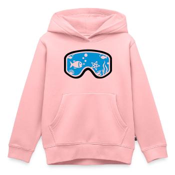 Schnorcheln - Kinder Premium Organic Hoodie - Rosa - Vorne - AI Model Kid Female (0cm)
