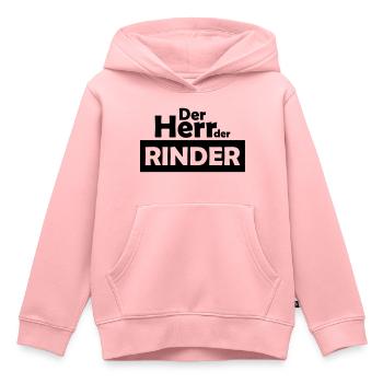 der herr der rinder - Kinder Premium Organic Hoodie - Rosa - Vorne - AI Model Kid Female (0cm)