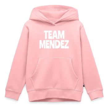 team mendez - Sweat Premium à capuche enfant bio - rose - Devant - AI Model Kid Female (0cm)