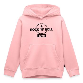 Rock & Roll Music Party Metal - Kinder Premium Organic Hoodie - Rosa - Vorne - AI Model Kid Female (0cm)