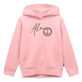 Ahoi & Ankerliebe - Kinder Premium Organic Hoodie - Rosa - Vorne - AI Model Kid Female (0cm)
