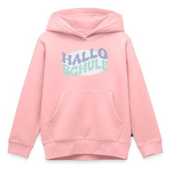 Hallo Schule 1 - Kinder Premium Organic Hoodie - Rosa - Vorne - AI Model Kid Female (0cm)
