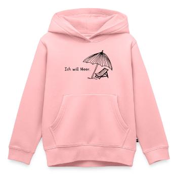 Ich will Meer. - Kinder Premium Organic Hoodie - Rosa - Vorne - AI Model Kid Female (0cm)
