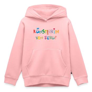KünstlerIN Beruf - Kinder Premium Organic Hoodie - Rosa - Vorne - AI Model Kid Female (0cm)