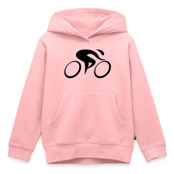 Rennrad - Kinder Premium Organic Hoodie - Rosa - Vorne - AI Model Kid Female (0cm)