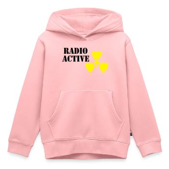 radioactif - Sweat Premium à capuche enfant bio - rose - Devant - AI Model Kid Female (0cm)