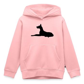dobermann - Kinder Premium Organic Hoodie - Rosa - Vorne - AI Model Kid Female (0cm)