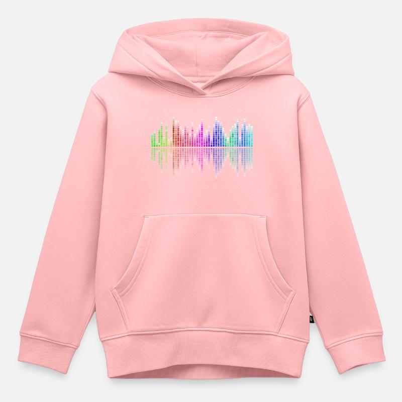 Son, vibration - Sweat Premium à capuche enfant bio - rose