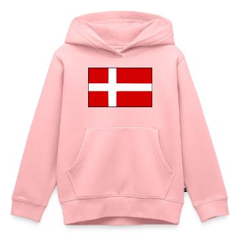 Dänemark - Kinder Premium Organic Hoodie - Rosa - Vorne - AI Model Kid Female (0cm)