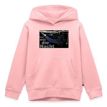 Zoffart DIE NACHT - Kinder Premium Organic Hoodie - Rosa - Vorne - AI Model Kid Female (0cm)
