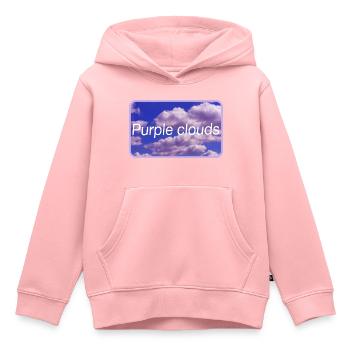 Purple clouds - Kinder Premium Organic Hoodie - Rosa - Vorne - AI Model Kid Female (0cm)