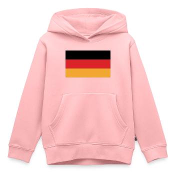 Allemagne - Sweat Premium à capuche enfant bio - rose - Devant - AI Model Kid Female (0cm)