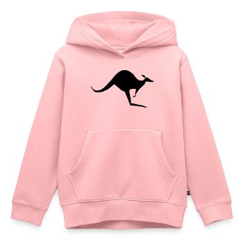 single kangaroo - Kinder Premium Organic Hoodie - Rosa - Vorne - AI Model Kid Female (0cm)