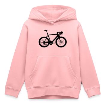 Rennrad - Kinder Premium Organic Hoodie - Rosa - Vorne - AI Model Kid Female (0cm)