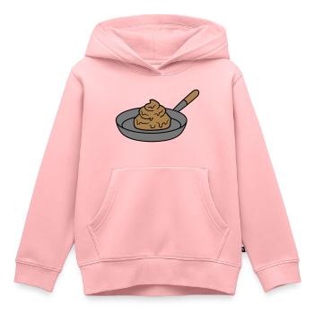 merde merde kot dégueulasse dégoûtant koechin griller - Sweat Premium à capuche enfant bio - rose - Devant - AI Model Kid Female (0cm)