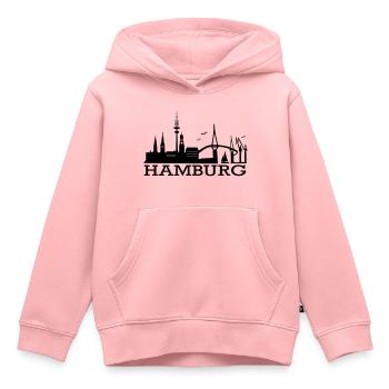Hamburg Skyline - Kinder Premium Organic Hoodie - Rosa - Vorne - AI Model Kid Female (0cm)