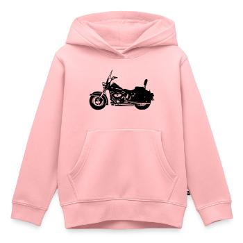 motorrad chopper - Kinder Premium Organic Hoodie - Rosa - Vorne - AI Model Kid Female (0cm)
