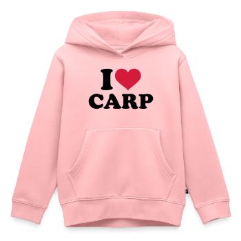 Karpfen - Kinder Premium Organic Hoodie - Rosa - Vorne - AI Model Kid Female (0cm)