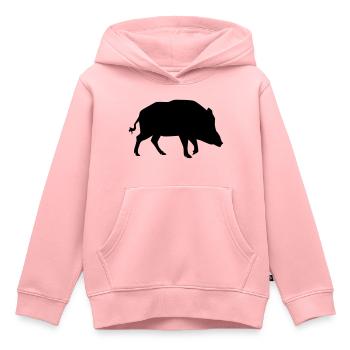 Wild boar - Kids Premium Organic Hoodie - rose - Front - AI Model Kid Female (0cm)