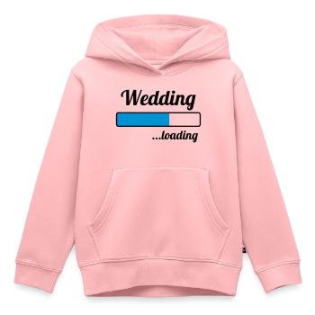 Wedding ...loading - Kinder Premium Organic Hoodie - Rosa - Vorne - AI Model Kid Female (0cm)
