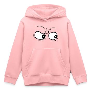 watch staring 2 eyes freaking out stinking head - Kids Premium Organic Hoodie - rose - Front - AI Model Kid Female (0cm)