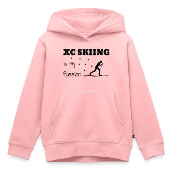 Langlaufen / Langlauf / eislaufen / Langläufer - Kinder Premium Organic Hoodie - Rosa - Vorne - AI Model Kid Female (0cm)