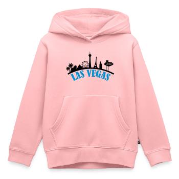 las_vegas_002 - Kinder Premium Organic Hoodie - Rosa - Vorne - AI Model Kid Female (0cm)