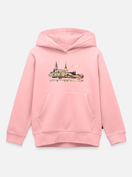 Dresden - Kinder Premium Organic Hoodie - Rosa