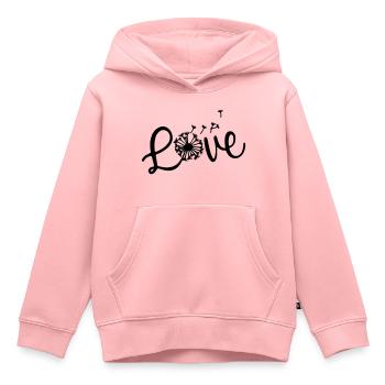Liebe Löwenzahn - Kinder Premium Organic Hoodie - Rosa - Vorne - AI Model Kid Female (0cm)