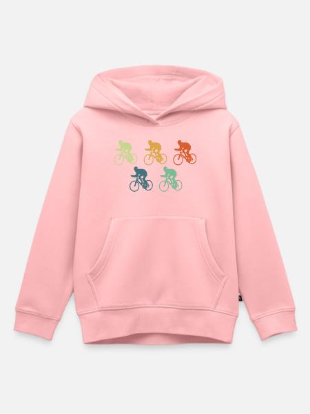 Fahrrad Vintage Geschenk - Premium børne hættetrøje økologisk - rosa