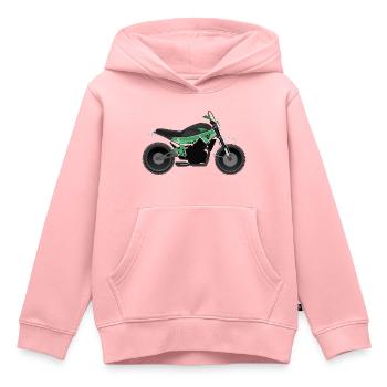 Moto dans un motif délicieux. - Sweat Premium à capuche enfant bio - rose - Devant - AI Model Kid Female (0cm)