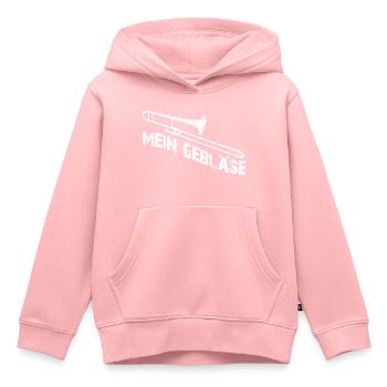 Posaune mein Instrument - Kinder Premium Organic Hoodie - Rosa - Vorne - AI Model Kid Female (0cm)