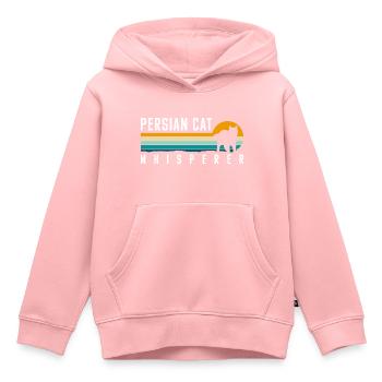 Perser Katze Katzendame Katzenfreund Katzenmama - Kinder Premium Organic Hoodie - Rosa - Vorne - AI Model Kid Female (0cm)