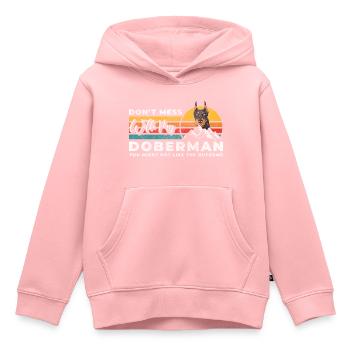 Wachhund Hundebesitzer Welpe Hundeliebe - Kinder Premium Organic Hoodie - Rosa - Vorne - AI Model Kid Female (0cm)