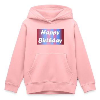 ALLES GUTE ZUM GEBURTSTAG. ALLES GUTE ZUM GEBURTSTAG. JAHRESTAG. - Kinder Premium Organic Hoodie - Rosa - Vorne - AI Model Kid Female (0cm)