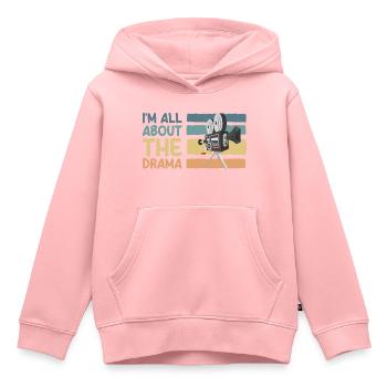 Theater Bühne Maske Broadway - Kinder Premium Organic Hoodie - Rosa - Vorne - AI Model Kid Female (0cm)