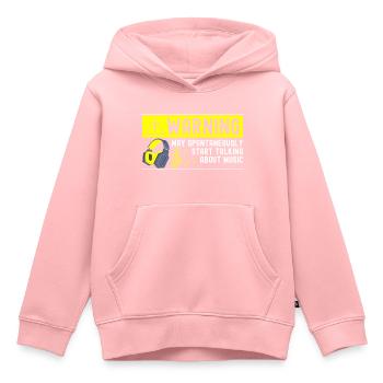 Dj Party Lieder Musikrichtung - Kinder Premium Organic Hoodie - Rosa - Vorne - AI Model Kid Female (0cm)