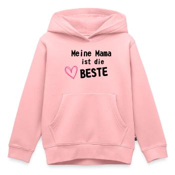 Mama ist die Beste - Kinder Premium Organic Hoodie - Rosa - Vorne - AI Model Kid Female (0cm)