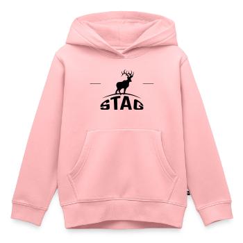 Stag - Kids Premium Organic Hoodie - rose - Front - AI Model Kid Female (0cm)