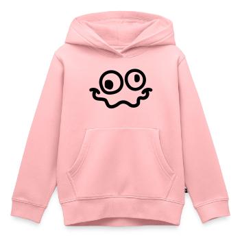 crazy smiley - Kinder Premium Organic Hoodie - Rosa - Vorne - AI Model Kid Female (0cm)