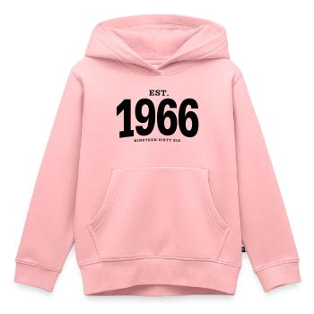 EST. 1966 Nineteen Sixty Six - Kinder Premium Organic Hoodie - Rosa - Vorne - AI Model Kid Female (0cm)