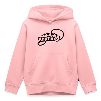 anker_kapitaen_1_f1 - Kinder Premium Organic Hoodie - Rosa - Vorne - AI Model Kid Female (0cm)