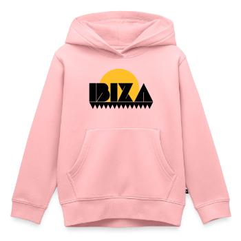 ibiza - Sweat Premium à capuche enfant bio - rose - Devant - AI Model Kid Female (0cm)