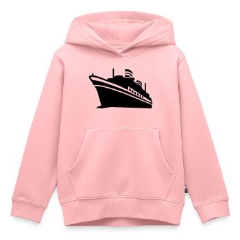 Schiff - Kinder Premium Organic Hoodie - Rosa - Vorne - AI Model Kid Female (0cm)