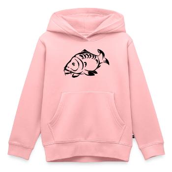 Karpfen - Kinder Premium Organic Hoodie - Rosa - Vorne - AI Model Kid Female (0cm)