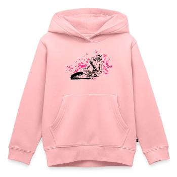 Supermoto - Kinder Premium Organic Hoodie - Rosa - Vorne - AI Model Kid Female (0cm)