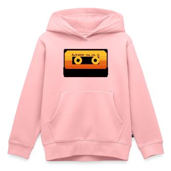 AWESOME MIX Vol. 2 - Sweat Premium à capuche enfant bio - rose - Devant - AI Model Kid Female (0cm)