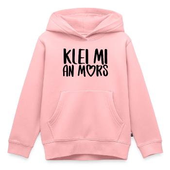 klei mi an mors Plattdeutsch platt Dialekt - Kinder Premium Organic Hoodie - Rosa - Vorne - AI Model Kid Female (0cm)