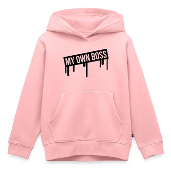 My Own Boss - Kinder Premium Organic Hoodie - Rosa - Vorne - AI Model Kid Female (0cm)